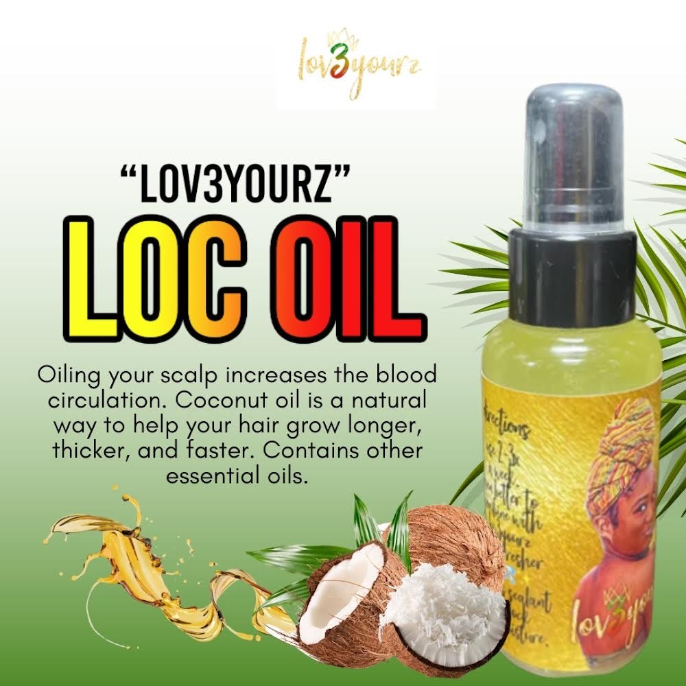 #1 Top Seller Lov3Yourz Loc Oil 🥥💧✨ 8oz