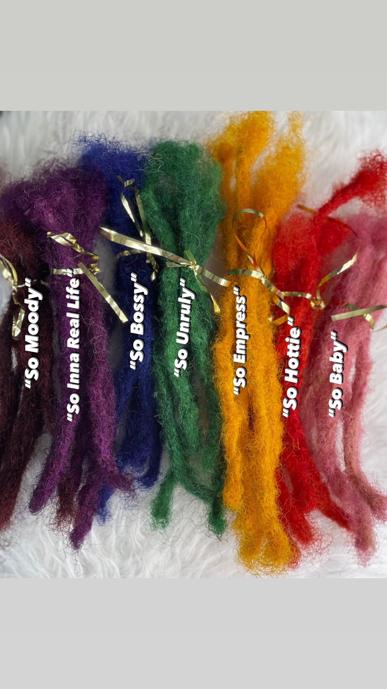 6”, #613 only, Kinky, may dye hair with rinse or permanent color, 8inches, sold in bundles of 10