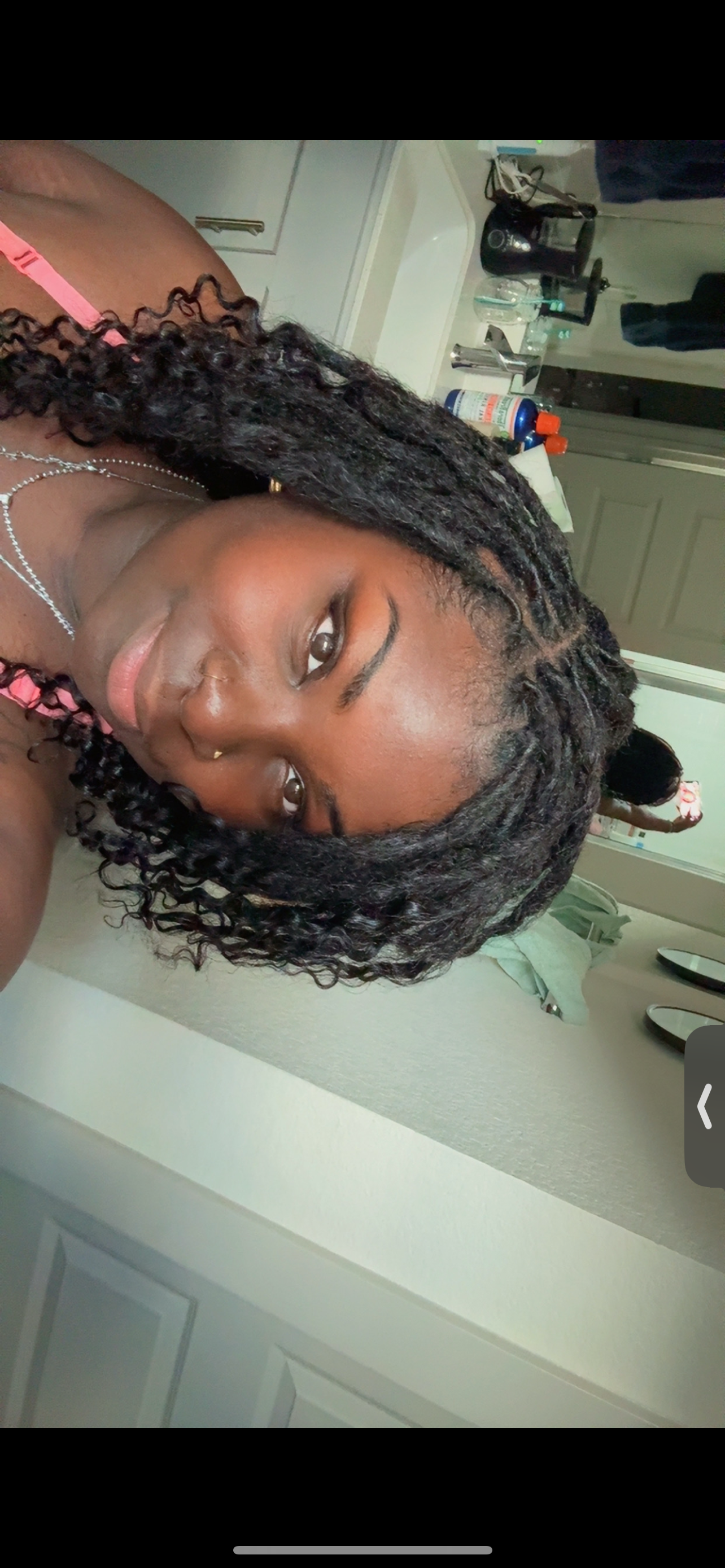 14” human hair curly locs medium (can be dyed) bundles sold in 10s